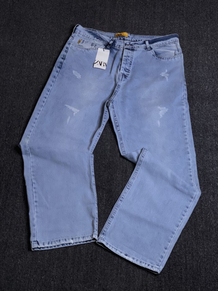 IMG_8786 شلوار جین بگ آبی روشن - تصویر 1